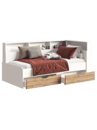 Тахта «Амер», 1900×800 мм, цвет белый/дуб вотан - фото 122244873