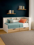 Тахта «Амер», 1900×800 мм, цвет белый/дуб вотан - фото 122244878