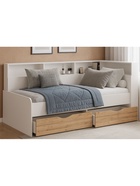 Тахта «Амер», 1900×800 мм, цвет белый/дуб вотан - фото 122244885