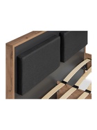 Кровать двуспальная Тхан 180х200 дуб крафт золотой / антрацит - Фото 14