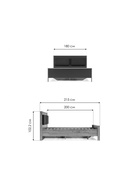 Кровать двуспальная «Тхан», 1800×2000 мм, цвет дуб крафт золотой / антрацит - Фото 2