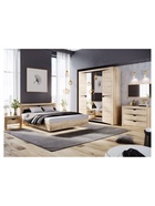 Кровать двуспальная Магантия 160х200 с ПМ парящая дуб баррик - Фото 18