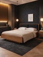 Кровать двуспальная «Клауд», 1600×2000 мм, парящая, цвет дуб крафт золотой / антрацит - Фото 18