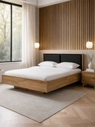 Кровать двуспальная «Клауд», 1600×2000 мм, парящая, цвет дуб крафт золотой / антрацит - Фото 8