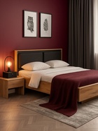 Кровать двуспальная «Клауд», 1600×2000 мм, парящая, цвет дуб крафт золотой / антрацит  (артикул 10997975)  большой выбор товаров оптом и в розницу по низким ценам с доставкой