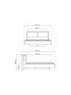 Кровать двуспальная «Клауд», 1600×2000 мм, парящая, цвет дуб крафт золотой / антрацит - Фото 2