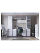 Письменный стол Элла ПС 02 белый / белый - фото 121986576