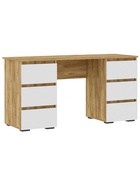 Стол письменный «Элла ПС 02», 500×1420×730 мм, цвет белый / дуб крафт золото - фото 121986577