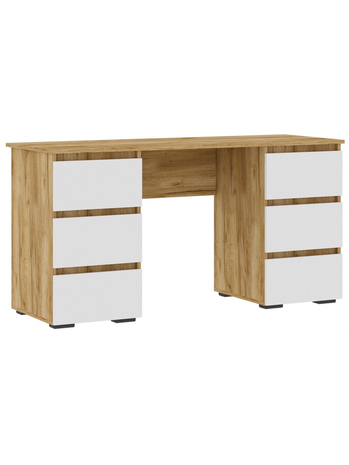 Стол письменный «Элла ПС 02», 500×1420×730 мм, цвет белый / дуб крафт золото - Фото 1