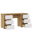 Стол письменный «Элла ПС 02», 500×1420×730 мм, цвет белый / дуб крафт золото - Фото 3