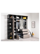 Шкаф – пенал «Сейдиль 16.313», 420×413×2052 мм, цвет антрацит/веллюто капучино - фото 122244915