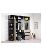 Шкаф – пенал «Сейдиль 16.367.01», 420×573×2052 мм, цвет антрацит/веллюто капучино - фото 122244927