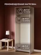 Шкаф двухстворчатый Taika, 701×500×2094 мм, цвет ясень анкор светлый  (артикул 10997985)  большой выбор товаров оптом и в розницу по низким ценам с доставкой