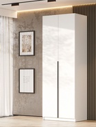 Шкаф двухстворчатый «Даиго», 801×506×2216 мм, цвет белый текстурный - фото 122244970