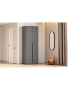 Шкаф двухстворчатый «Даиго», 801×506×2216 мм, цвет графит серый - фото 122244979