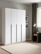 Шкаф четырёхстворчатый «Даиго», 1601×506×2216 мм, цвет белый текстурный - фото 122245002