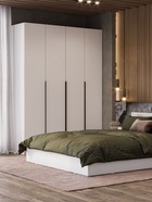 Шкаф четырёхстворчатый «Даиго», 1601×506×2216 мм, цвет белый текстурный - фото 122245003