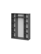 Шкаф четырёхстворчатый «Даиго», 1601×506×2216 мм, цвет графит серый - фото 122245007
