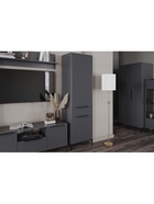 Шкаф – пенал «Иадама», 550×403×1960 мм, цвет графит/графит софт - фото 122245031