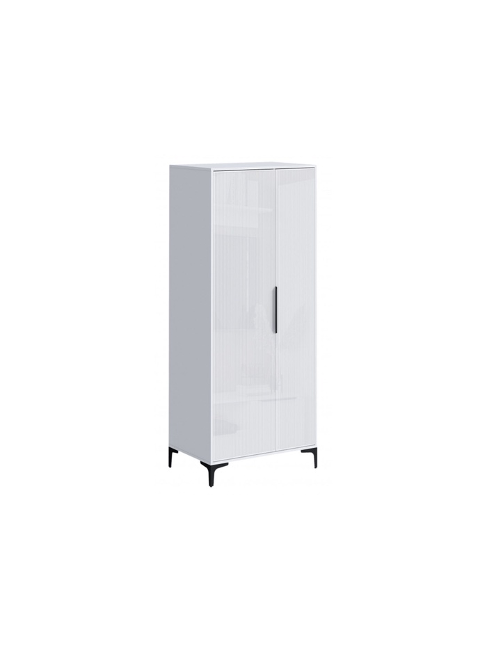 Шкаф двухстворчатый «Иадама», 802×543×1960 мм, цвет белый/белый глянцевый - Фото 1