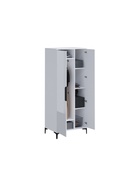 Шкаф двухстворчатый «Иадама», 802×543×1960 мм, цвет белый/белый глянцевый - фото 122245035