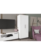 Шкаф двухстворчатый «Иадама», 802×543×1960 мм, цвет белый/белый глянцевый - фото 122245041