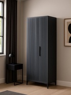 Шкаф двухстворчатый «Иадама», 802×543×1960 мм, цвет графит/графит софт - фото 122245051