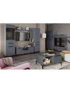 Шкаф двухстворчатый «Иадама», 802×543×1960 мм, цвет графит/графит софт - фото 122245053