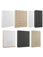 Шкаф четырёхстворчатый «Мадера», 1600×500×2100 мм, цвет графит - фото 122245079