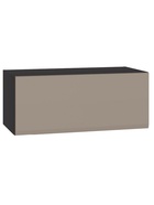 Шкаф навесной «Сейдиль 16.314.01», 840×573×348 мм, цвет антрацит/веллюто капучино  (артикул 10998013)  большой выбор товаров оптом и в розницу по низким ценам с доставкой