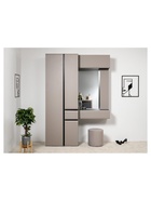 Шкаф навесной «Сейдиль 16.314.01», 840×573×348 мм, цвет антрацит/веллюто капучино  (артикул 10998013)  большой выбор товаров оптом и в розницу по низким ценам с доставкой