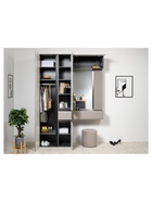 Шкаф навесной «Сейдиль 16.314.01», 840×573×348 мм, цвет антрацит/веллюто капучино  (артикул 10998013)  большой выбор товаров оптом и в розницу по низким ценам с доставкой