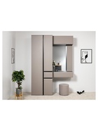 Шкаф навесной «Сейдиль 16.314.02», 840×412×348 мм, цвет антрацит/веллюто капучино  (артикул 10998014)  большой выбор товаров оптом и в розницу по низким ценам с доставкой