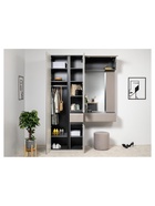 Шкаф навесной «Сейдиль 16.314.02», 840×412×348 мм, цвет антрацит/веллюто капучино  (артикул 10998014)  большой выбор товаров оптом и в розницу по низким ценам с доставкой