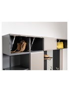 Шкаф навесной «Сейдиль 16.314.04», 420×413×348 мм, цвет антрацит/веллюто капучино  (артикул 10998016)  большой выбор товаров оптом и в розницу по низким ценам с доставкой