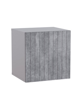 Шкаф навесной «Эннис», 402×346×402 мм, цвет белый/бетон светлый  (артикул 10998017)  большой выбор товаров оптом и в розницу по низким ценам с доставкой