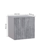 Шкаф навесной «Эннис», 402×346×402 мм, цвет белый/бетон светлый  (артикул 10998017)  большой выбор товаров оптом и в розницу по низким ценам с доставкой