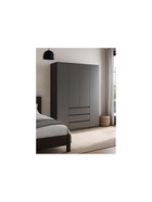 Шкаф четырёхстворчатый «Сибити», 1601×462×2052 мм, цвет графит серый  (артикул 10998027)  большой выбор товаров оптом и в розницу по низким ценам с доставкой