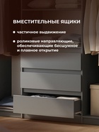 Шкаф четырёхстворчатый «Сибити», 1601×462×2052 мм, цвет графит серый  (артикул 10998027)  большой выбор товаров оптом и в розницу по низким ценам с доставкой