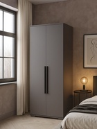 Шкаф двухстворчатый «Филеста», 664×484×1862 мм, цвет графит - фото 122245154