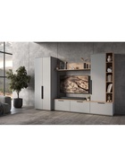 Шкаф двухстворчатый «Филеста», 664×484×1862 мм, цвет шиншилла серая - фото 122245173