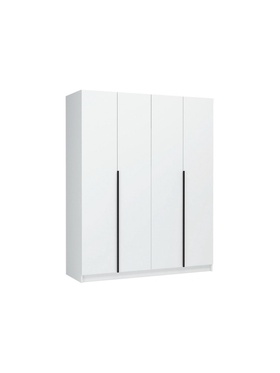 Шкаф четырёхстворчатый «Широн», 1600×550×2000 мм, цвет белый/белый