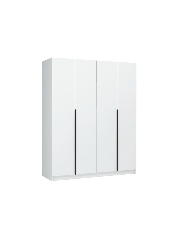 Шкаф четырёхстворчатый «Широн», 1600×550×2000 мм, цвет белый/белый