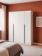 Шкаф четырёхстворчатый «Широн», 1600×550×2000 мм, цвет белый/белый - фото 122245189