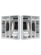 Шкаф четырёхстворчатый «Широн», 1600×550×2000 мм, цвет белый/белый - фото 122245187