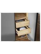 Шкаф четырёхстворчатый «Широн», 1600×550×2000 мм, цвет графит серый/дуб крафт золото - фото 122245202