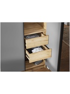 Шкаф двухстворчатый «Широн», 800×550×2000 мм, цвет графит серый/дуб крафт золото - фото 122245213