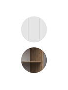 Шкаф четырёхстворчатый «Элла ШК 05», 1600×460×2080 мм, цвет белый/дуб крафт золото - фото 122245228