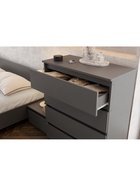 Комод напольный «Сибити», 801×390×978 мм, 4 ящика, цвет графит серый  (артикул 10998046)  большой выбор товаров оптом и в розницу по низким ценам с доставкой