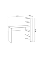 Стол компьютерный Арлет сонома / белый - фото 121986591